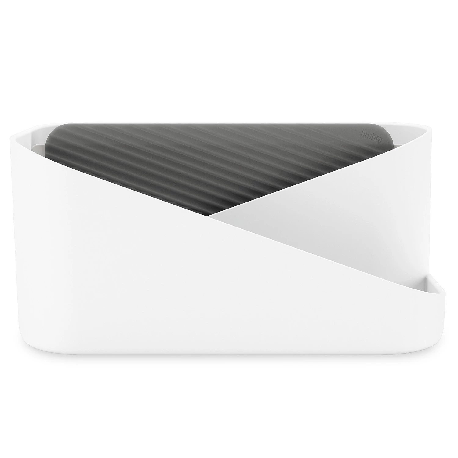 Umbra Beauty-Organizer Glam - Polystrene / Silikon - Weiß / Grau 3 Umbra Beauty-Organizer Glam - Polystrene / Silikon - Weiß / Grau – Bild 3