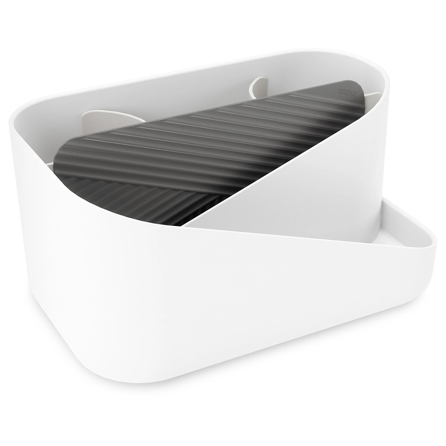 Umbra Beauty-Organizer Glam - Polystrene / Silikon - Weiß / Grau 4 Umbra Beauty-Organizer Glam - Polystrene / Silikon - Weiß / Grau – Bild 4