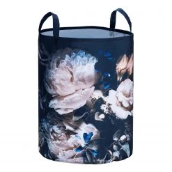 WENKO Wäschesammler Peony - Edelstahl / Polyester PVC - Mehrfarbig