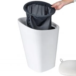 WENKO Badhocker Candy II - Polyester PVC - Weiß -Badaufbewahrung Verkäufe 1000271309 210608 11310201130 DETAILS P000000001000271309