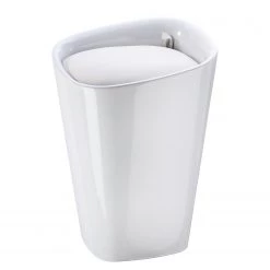 WENKO Badhocker Candy II - Polyester PVC - Weiß