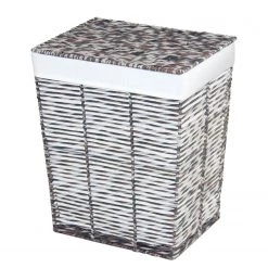 Flechtwaren Müller Wäschebehälter Olivea I - Mischgewebe - Braun / Grau