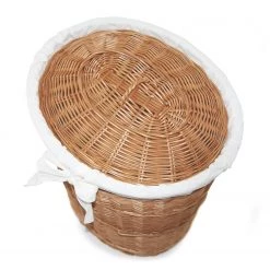 Flechtwaren Müller Wäschebehälter Olivea II - Baumwollstoff / Weide - Beige -Badaufbewahrung Verkäufe 1000283438 210831 12453300228 DETAILS P000000001000283438