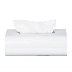 WENKO Kosmetiktücherbox Oria - ABS-Kunststoff - Weiß