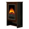 Red Living Elektrokamin Kalkutta - Mango massiv / Metall - Dunkelbraun