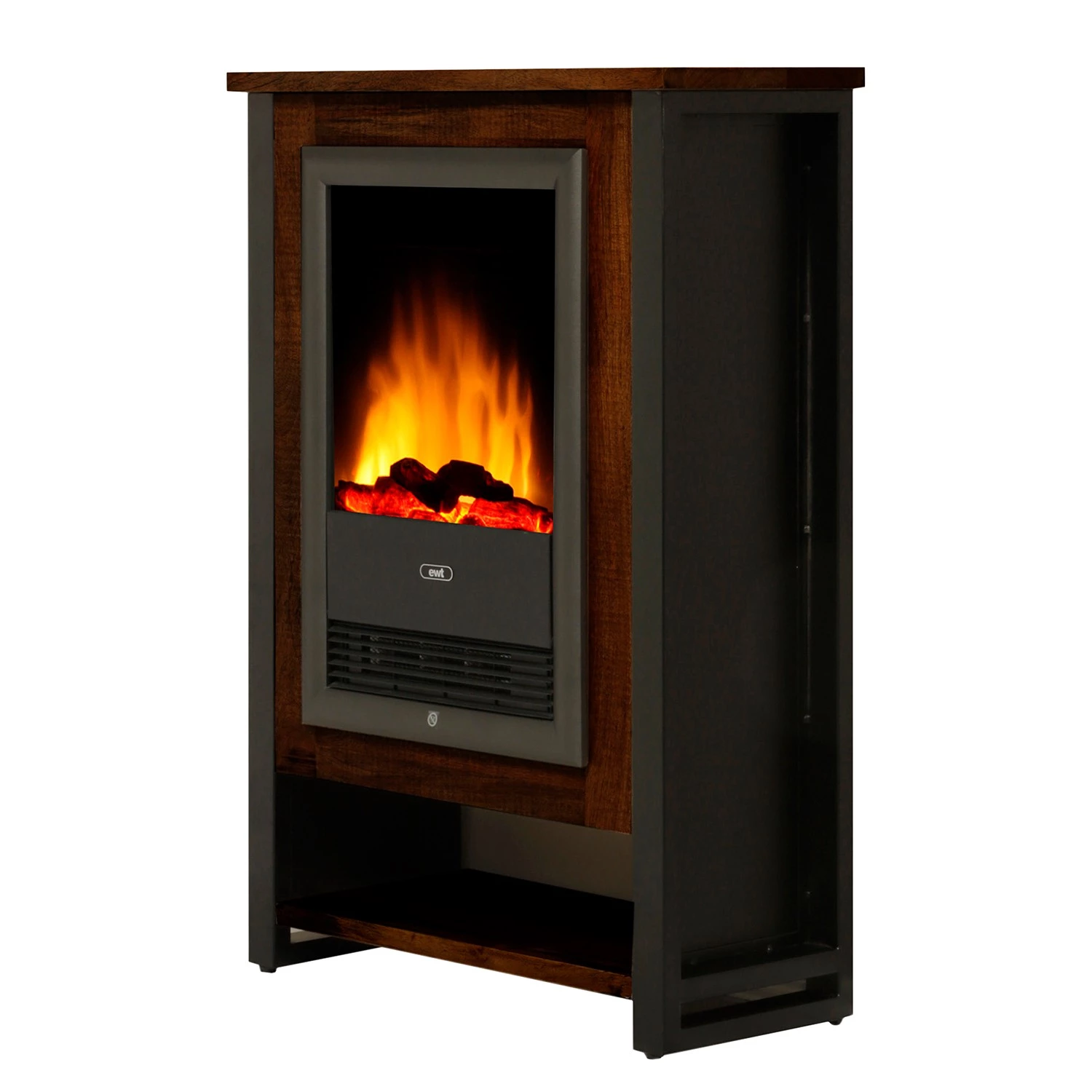 Red Living Elektrokamin Kalkutta - Mango massiv / Metall - Dunkelbraun 1 Red Living Elektrokamin Kalkutta - Mango massiv / Metall - Dunkelbraun