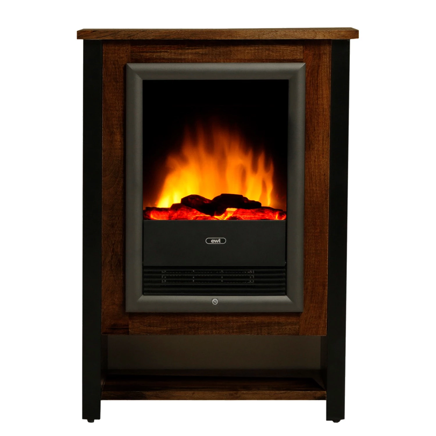 Red Living Elektrokamin Kalkutta - Mango massiv / Metall - Dunkelbraun 4 Red Living Elektrokamin Kalkutta - Mango massiv / Metall - Dunkelbraun – Bild 4