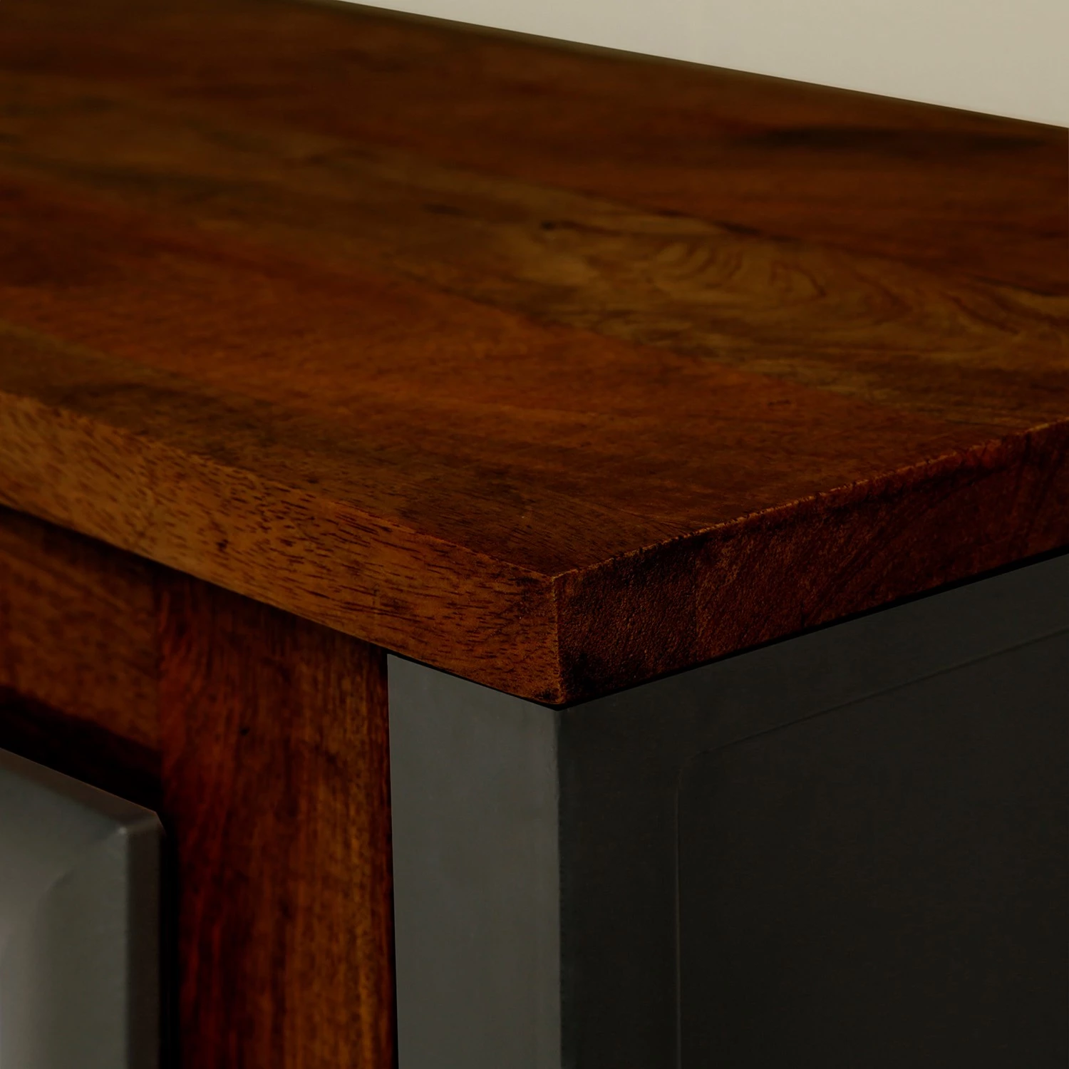 Red Living Elektrokamin Kalkutta - Mango massiv / Metall - Dunkelbraun 6 Red Living Elektrokamin Kalkutta - Mango massiv / Metall - Dunkelbraun – Bild 6