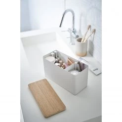 Yamazaki Aufbewahrungsbox Rin - Stahl / Sperrholzplatte - Weiß 12 Yamazaki Aufbewahrungsbox Rin - Stahl / Sperrholzplatte - Weiß -Badaufbewahrung Verkäufe 1000318560 220107 16174900394 MOOD DETAILS P000000001000318560 mood