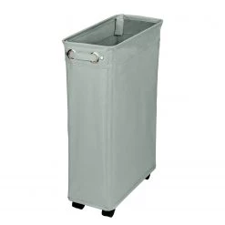 WENKO Wäschesammler Corno I - Polyester / Polypropylen - Grau