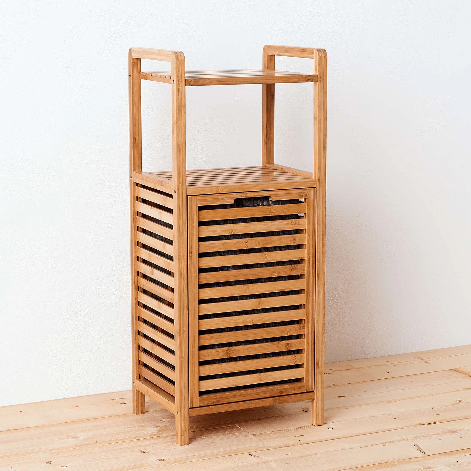 Butlers Regal mit Wäschekorb BIG BAMBOO - Bambus / MDF - Natur 2 Butlers Regal mit Wäschekorb BIG BAMBOO - Bambus / MDF - Natur – Bild 2