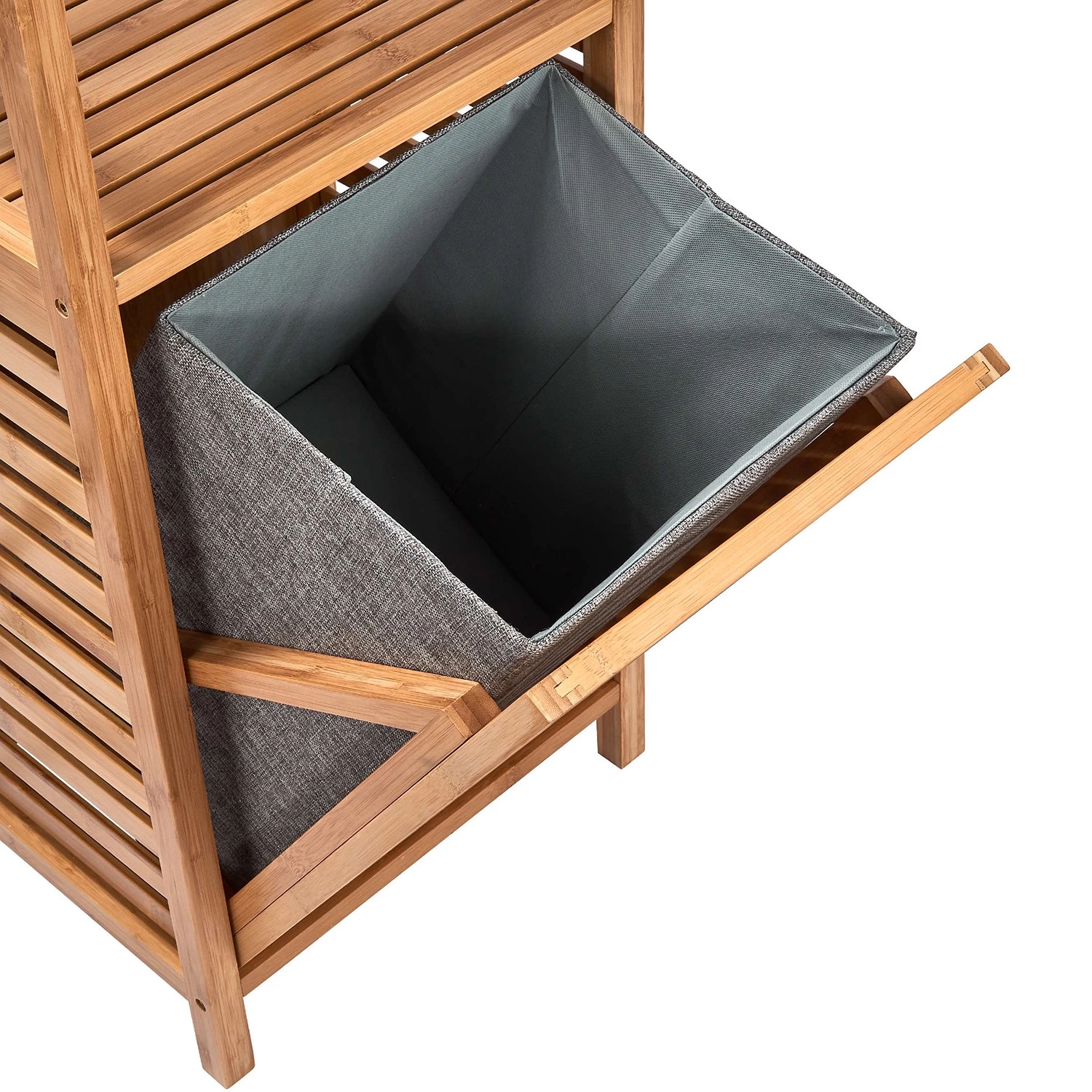 Butlers Regal mit Wäschekorb BIG BAMBOO - Bambus / MDF - Natur 10 Butlers Regal mit Wäschekorb BIG BAMBOO - Bambus / MDF - Natur – Bild 10