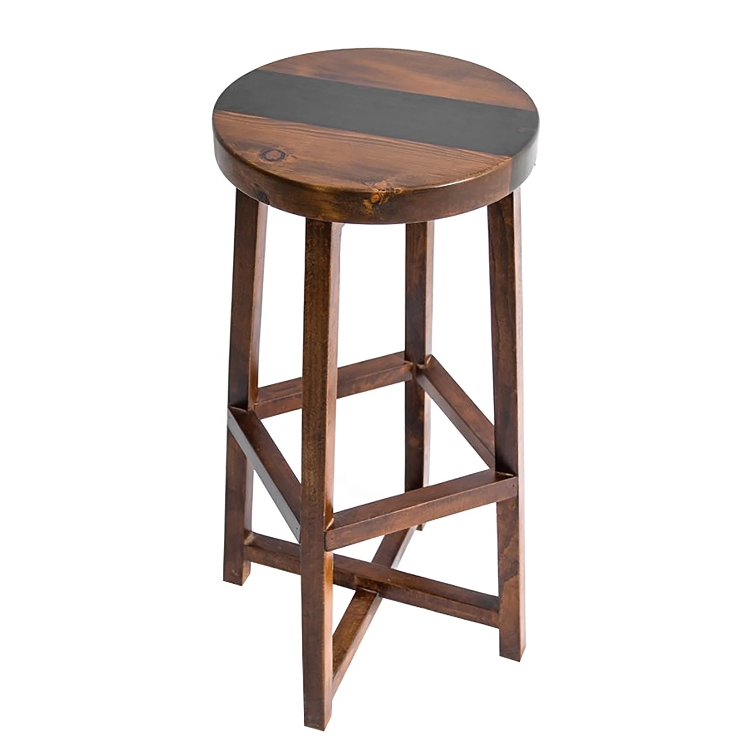 Barhocker Jolo - Pinie / Walnuss - Braun / Dunkelbraun 1 Barhocker Jolo - Pinie / Walnuss - Braun / Dunkelbraun