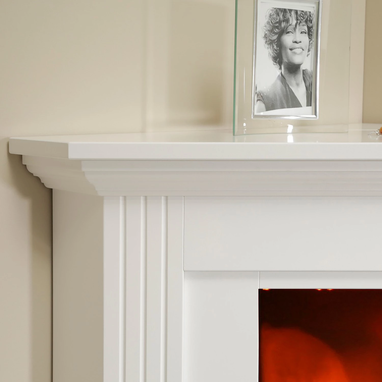 Ridgevalley Elektro-Eckkamin Copenhagen - Brilliantweiß 3 Ridgevalley Elektro-Eckkamin Copenhagen - Brilliantweiß – Bild 3