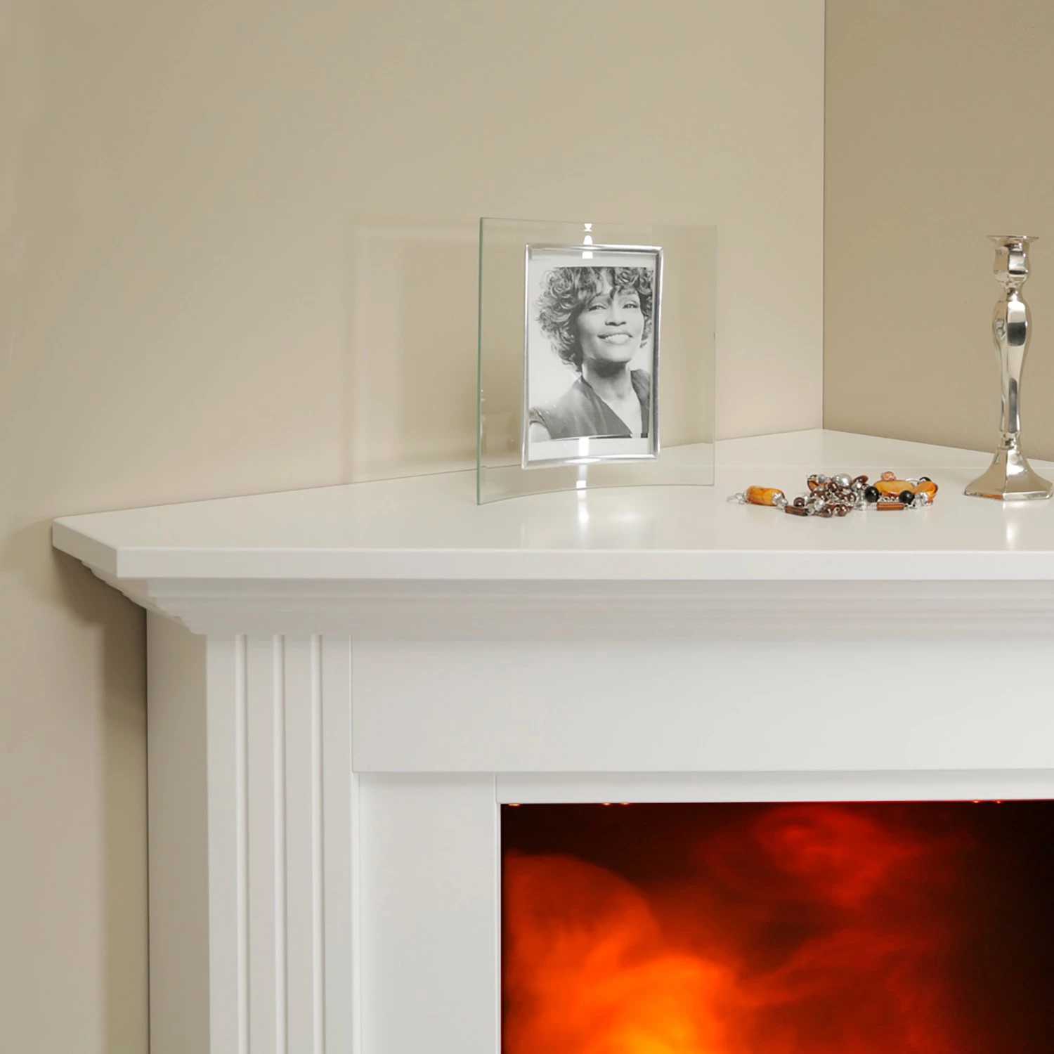 Ridgevalley Elektro-Eckkamin Copenhagen - Brilliantweiß 9 Ridgevalley Elektro-Eckkamin Copenhagen - Brilliantweiß – Bild 9