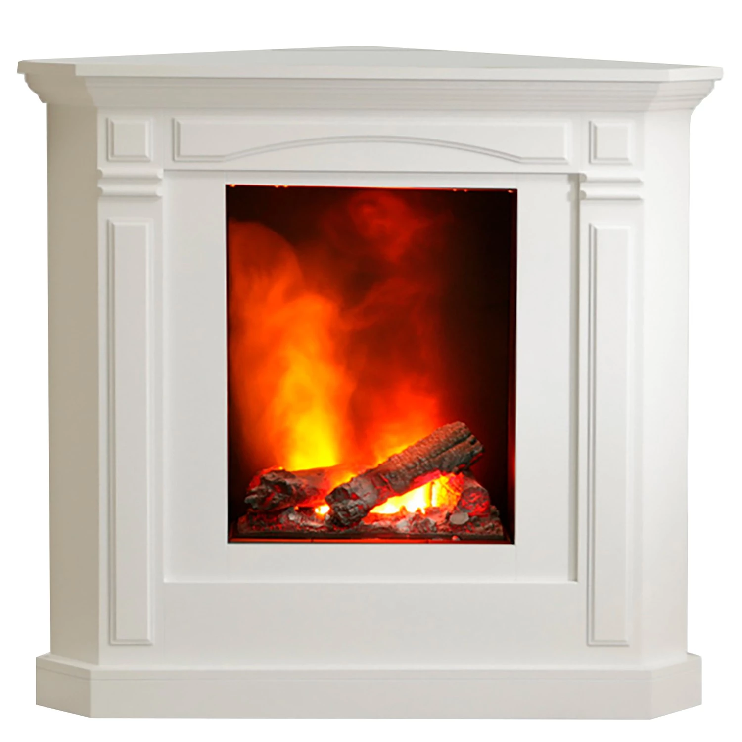 Ridgevalley Elektro-Eckkamin Tallin - Brilliantweiß 1 Ridgevalley Elektro-Eckkamin Tallin - Brilliantweiß