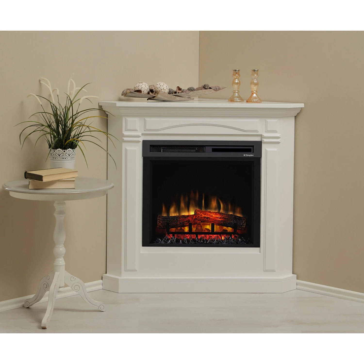 Ridgevalley Elektro-Eckkamin Stockholm - Brilliantweiß 2 Ridgevalley Elektro-Eckkamin Stockholm - Brilliantweiß – Bild 2