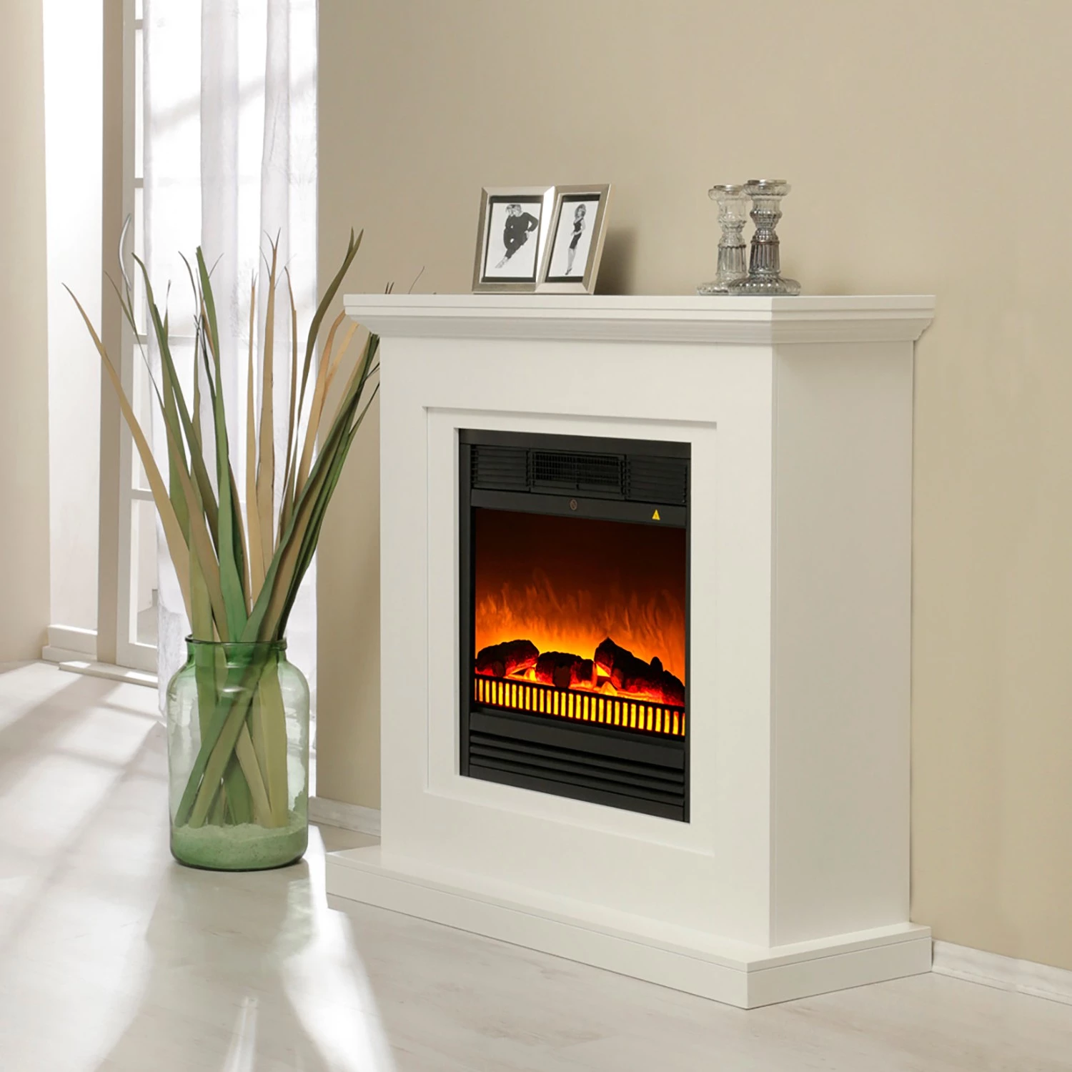 Loftscape Elektrokamin Mykonos - Brilliantweiß 3 Loftscape Elektrokamin Mykonos - Brilliantweiß – Bild 3