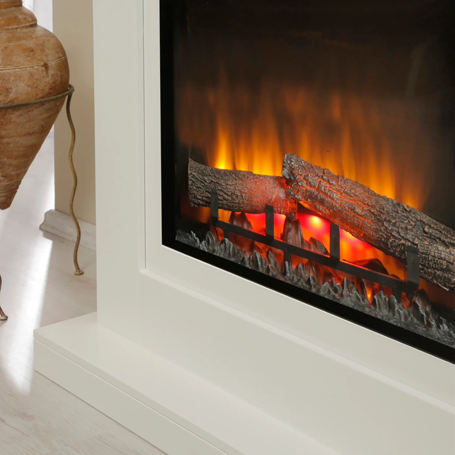 Loftscape Elektrokamin Chania - Brilliantweiß 11 Loftscape Elektrokamin Chania - Brilliantweiß – Bild 11