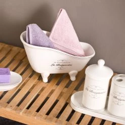 Butlers Utensilienbehälter SALON BEAUTE - Steingut - creme -Badaufbewahrung Verkäufe 1000365008 220802 021 MOOD DETAILS P000000001000365008 mood