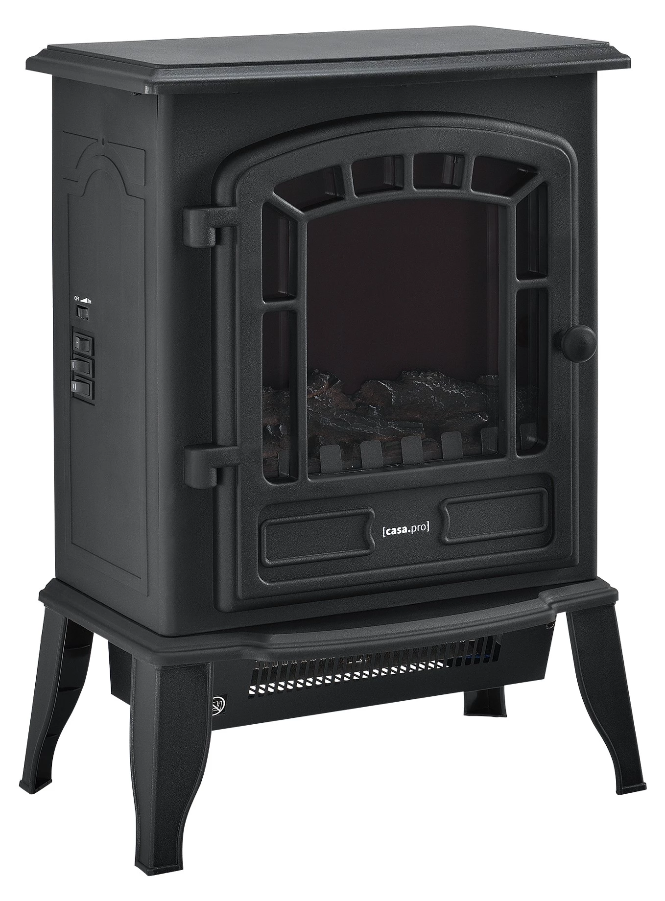 Elektrischer Kamin - Schwarz 3 Elektrischer Kamin - Schwarz – Bild 3