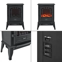 Elektrischer Kamin - Schwarz 13 Elektrischer Kamin - Schwarz -Badaufbewahrung Verkäufe 7690fce972874aee9dcaf7deb136e24b