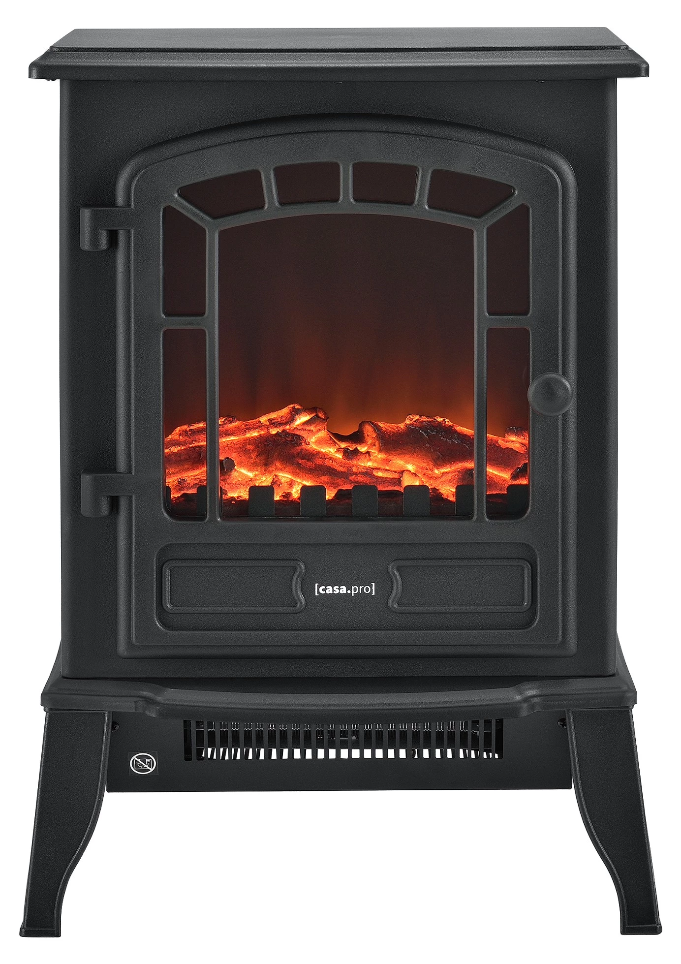 Elektrischer Kamin - Schwarz 4 Elektrischer Kamin - Schwarz – Bild 4