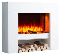 RICHEN Elektrokamin Naran, Weiß - Ohne Glasplatte