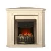 Montreux Elektro-Eckkamin Georgia - Cremeweiß