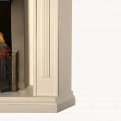 Montreux Elektro-Eckkamin Georgia - Cremeweiß -Badaufbewahrung Verkäufe elektroeckkamin georgia cremeweiss 4169636