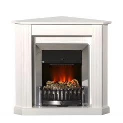 Montreux Elektro-Eckkamin Louisiana - Weiß