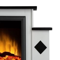 Montreux Elektrokamin Calabria - BrilliantWeiß/Schwarz -Badaufbewahrung Verkäufe elektrokamin calabria brilliantweiss schwarz 1923658