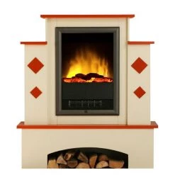 Montreux Elektrokamin Calabria - Cremeweiß/Terrakotta -Badaufbewahrung Verkäufe elektrokamin calabria cremeweiss terrakotta 1923678