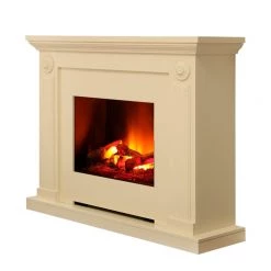 Montreux Elektrokamin Ferla - Cremeweiß