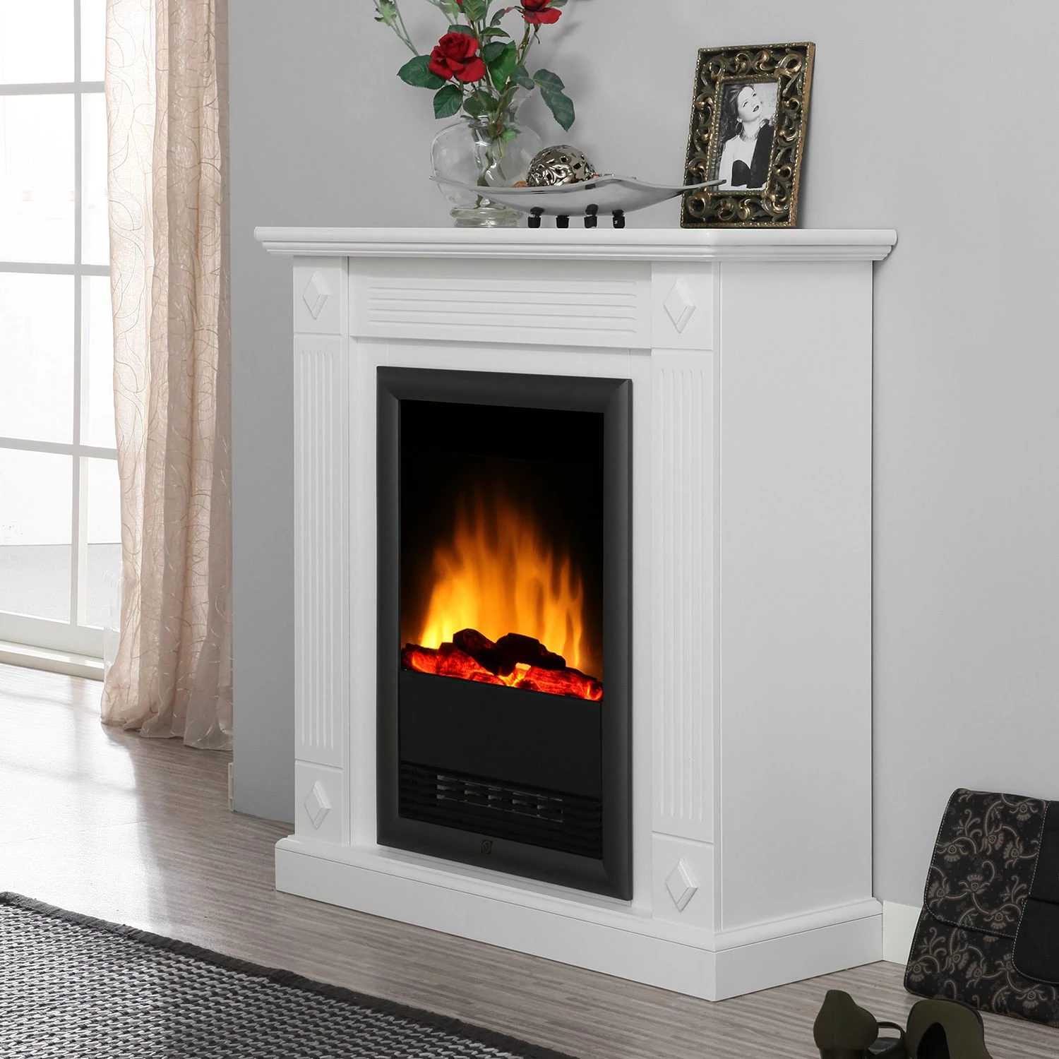 Montreux Elektrokamin Götte - Weiß 2 Montreux Elektrokamin Götte - Weiß – Bild 2