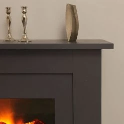 Montreux Elektrokamin Landia - Schiefer Dekor -Badaufbewahrung Verkäufe elektrokamin landia schiefer dekor 3476293