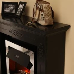 Montreux Elektrokamin Missouri - Schwarz/Grau marmoriert -Badaufbewahrung Verkäufe elektrokamin missouri schwarz grau marmoriert 4168884