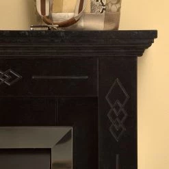 Montreux Elektrokamin Missouri - Schwarz/Grau marmoriert -Badaufbewahrung Verkäufe elektrokamin missouri schwarz grau marmoriert 4168904