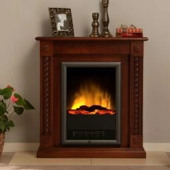 Montreux Elektrokamin Mode - Nußbaum antik -Badaufbewahrung Verkäufe elektrokamin mode nussbaum antik 1923490