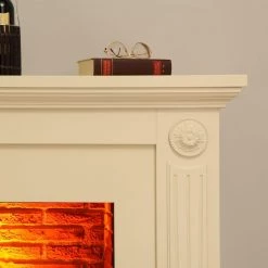 Montreux Elektrokamin Sommatino - Cremeweiß -Badaufbewahrung Verkäufe elektrokamin sommatino cremeweiss 3476137