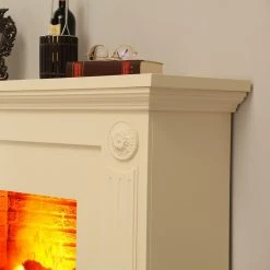 Montreux Elektrokamin Sommatino - Cremeweiß -Badaufbewahrung Verkäufe elektrokamin sommatino cremeweiss 3476145