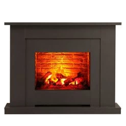 Montreux Elektrokamin Suares - Schiefer Dekor -Badaufbewahrung Verkäufe elektrokamin suares schiefer dekor 3478105