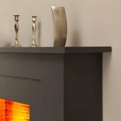 Montreux Elektrokamin Suares - Schiefer Dekor -Badaufbewahrung Verkäufe elektrokamin suares schiefer dekor 3478125