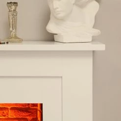 Montreux Elektrokamin Suares - Weiß -Badaufbewahrung Verkäufe elektrokamin suares weiss 3476261