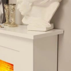 Montreux Elektrokamin Suares - Weiß -Badaufbewahrung Verkäufe elektrokamin suares weiss 3476273