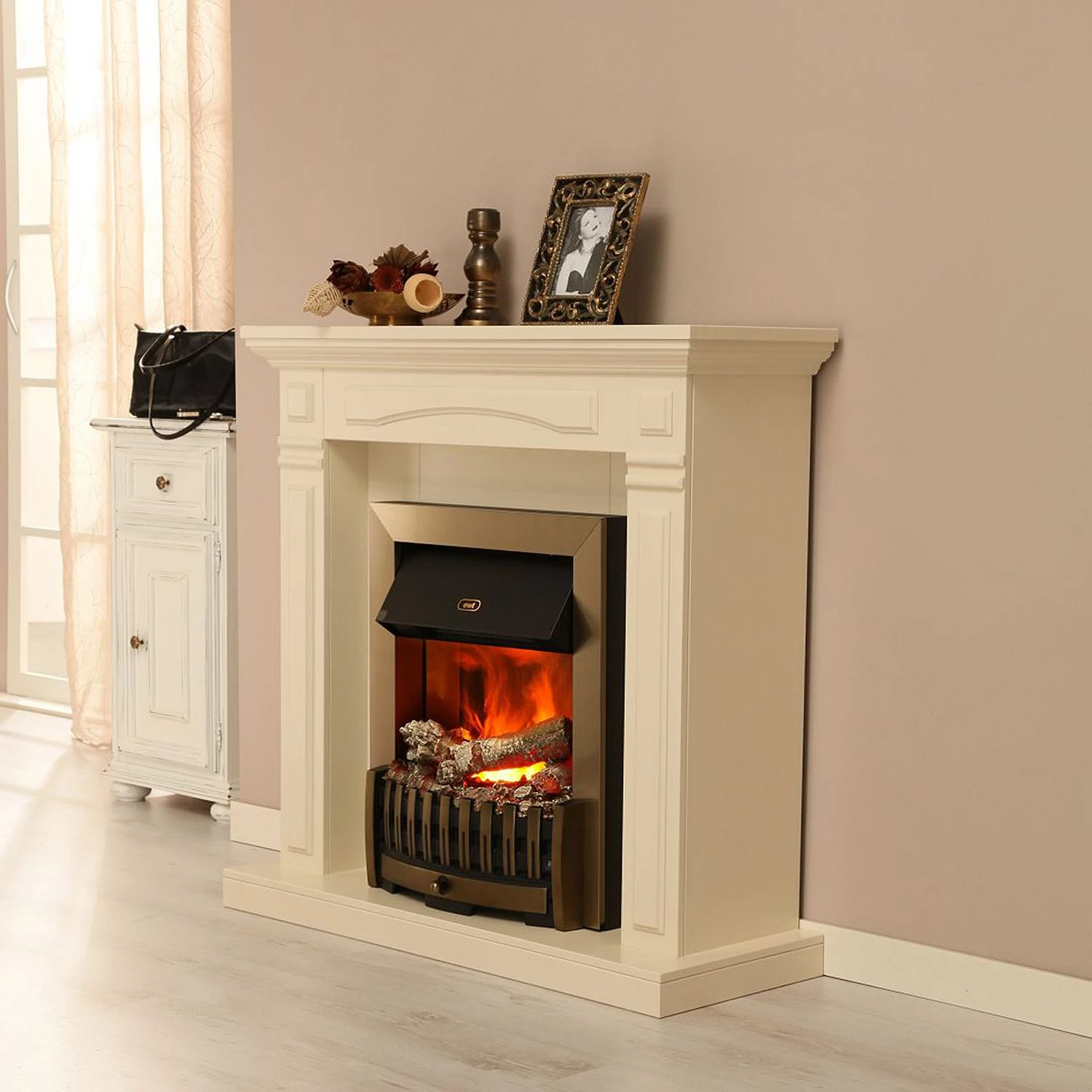 Montreux Elektrokamin Houston - Cremeweiß 2 Montreux Elektrokamin Houston - Cremeweiß – Bild 2