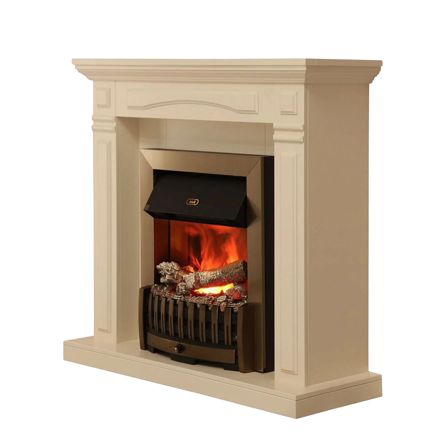 Montreux Elektrokamin Houston - Cremeweiß 1 Montreux Elektrokamin Houston - Cremeweiß