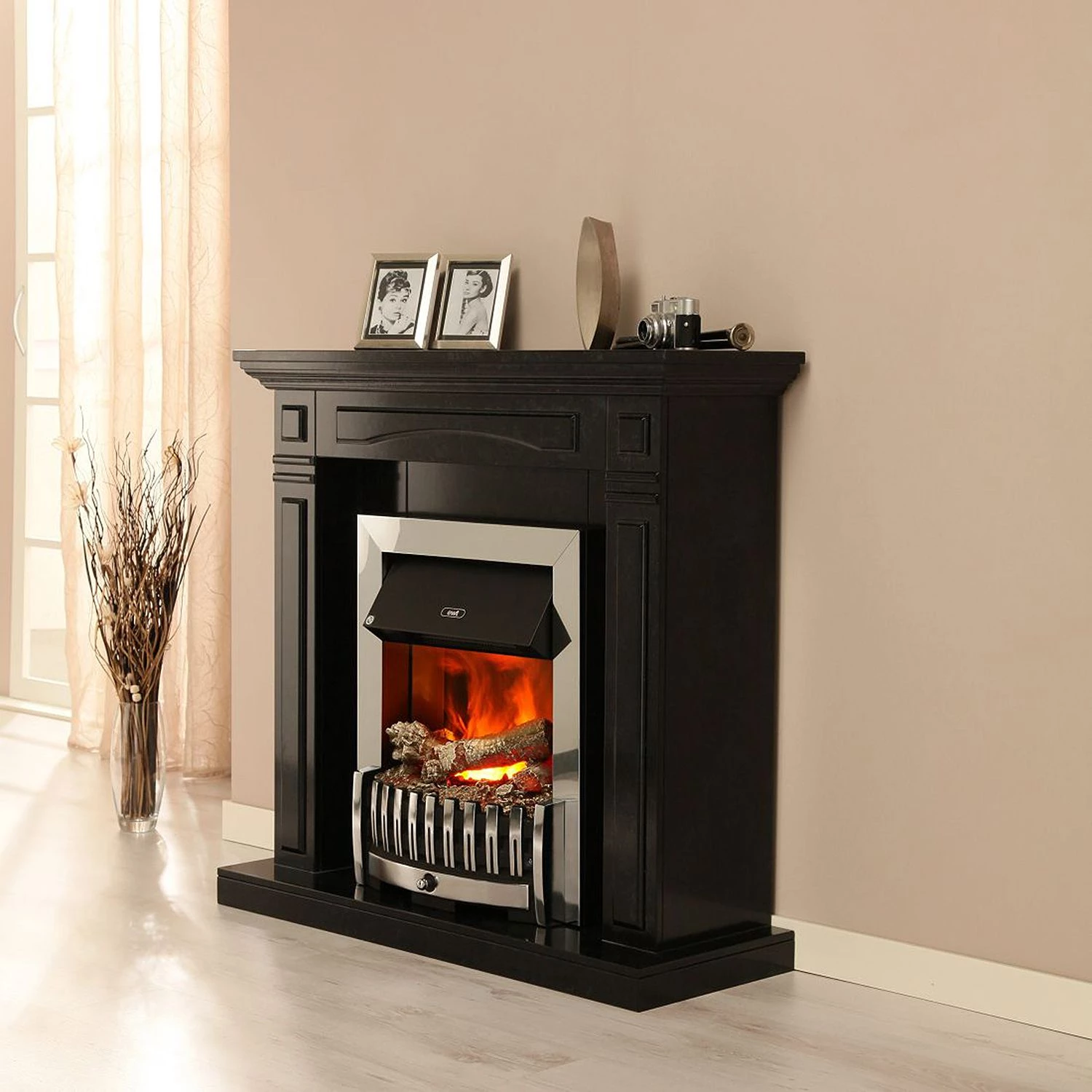 Montreux Elektrokamin Houston - Schwarz-Grau marmoriert 2 Montreux Elektrokamin Houston - Schwarz-Grau marmoriert – Bild 2