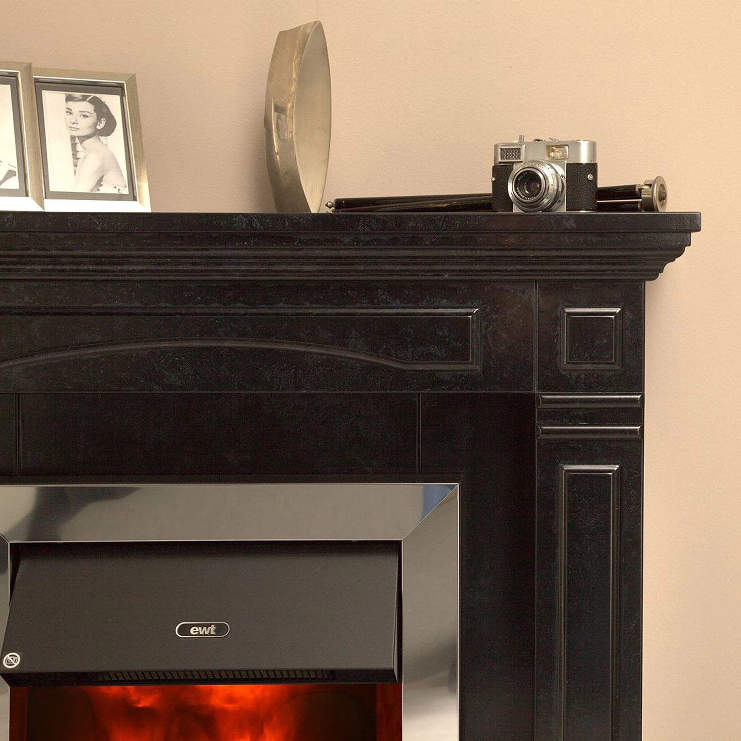 Montreux Elektrokamin Houston - Schwarz-Grau marmoriert 7 Montreux Elektrokamin Houston - Schwarz-Grau marmoriert – Bild 7