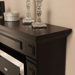 Montreux Elektrokamin Houston - Schwarz seidenmatt -Badaufbewahrung Verkäufe houston elektrokamin schwarz seidenmatt 4168744